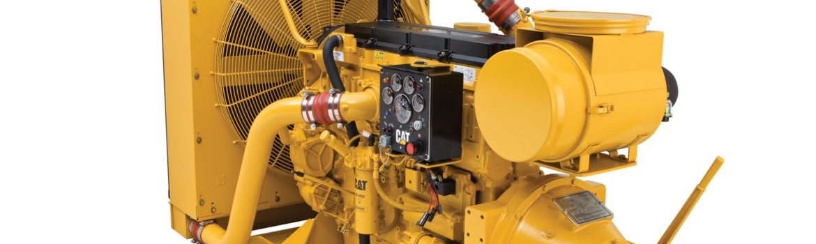 Pantropic Power industrial CAT generators at a facility site.